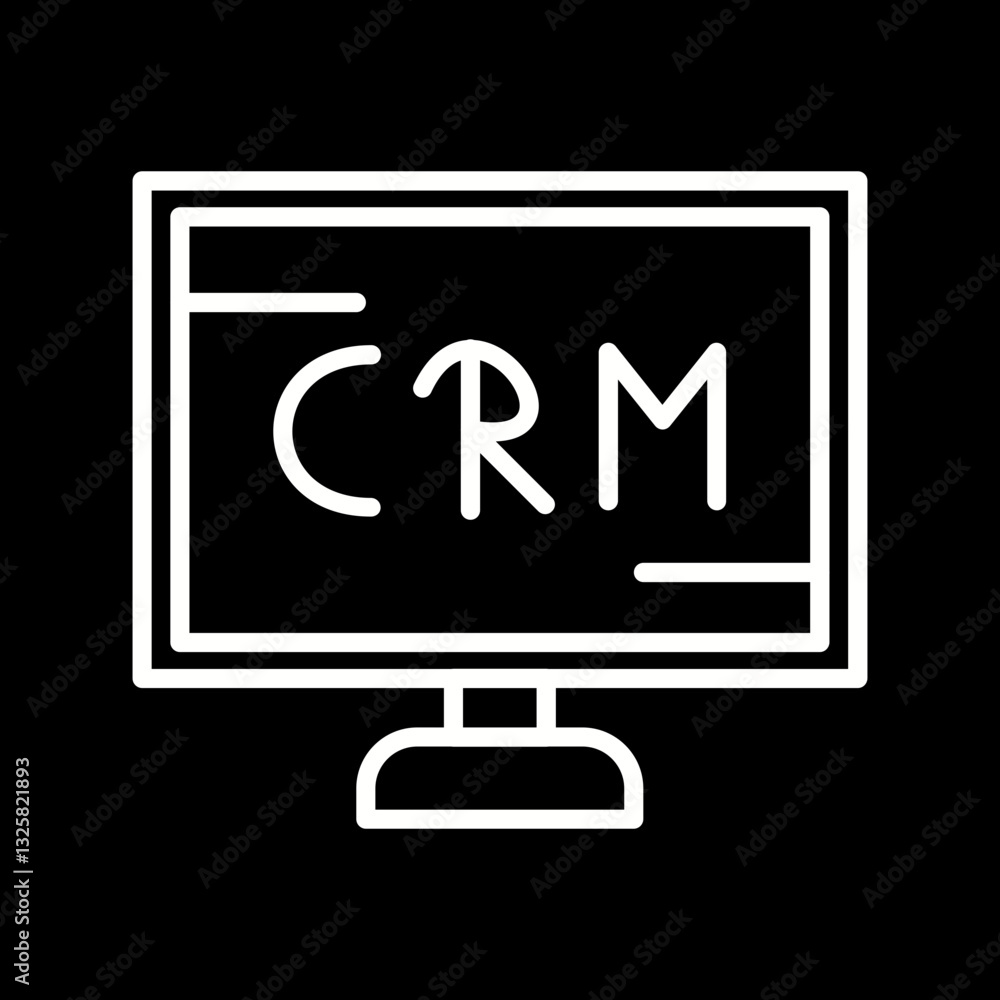 CRM Analytics Vector Icon