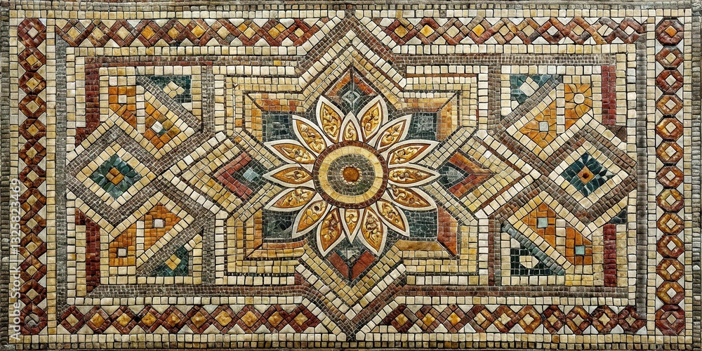Intricate Geometric Mosaic, visual interest
