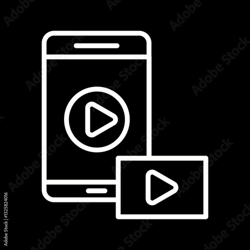 Streaming Stick Vector Icon
