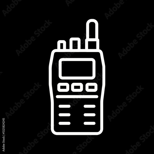 Police Radio Vector Icon