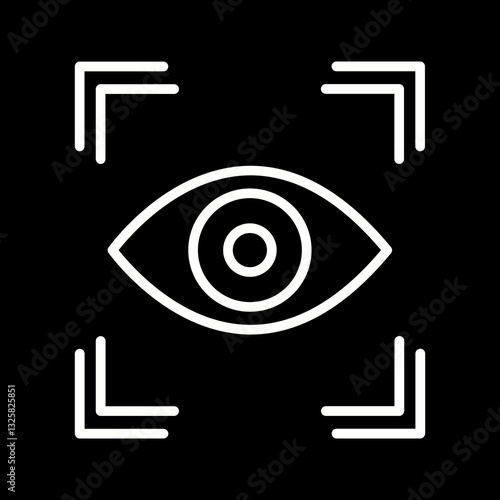 Retinal Scanner Vector Icon