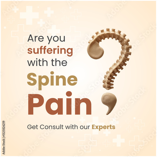 Orthopedist. Spine Pain. Social Media Post