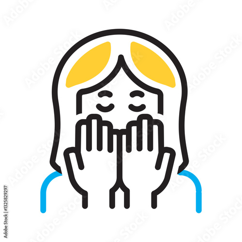 Vector multi color icon for Embarrassing