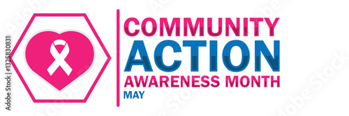 Community Action Awareness Month May Ribbon Logo