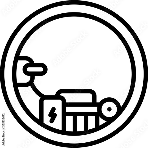 electric monowheel icon
