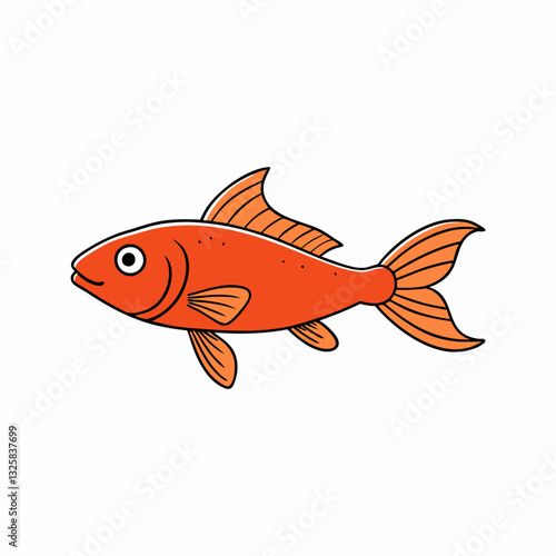 molly fish on a white background