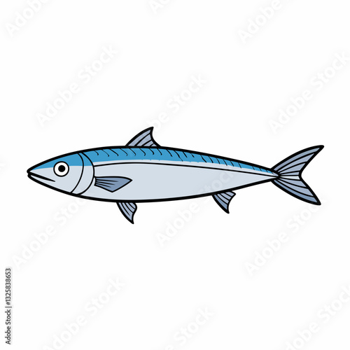 sardine fish isolated on white