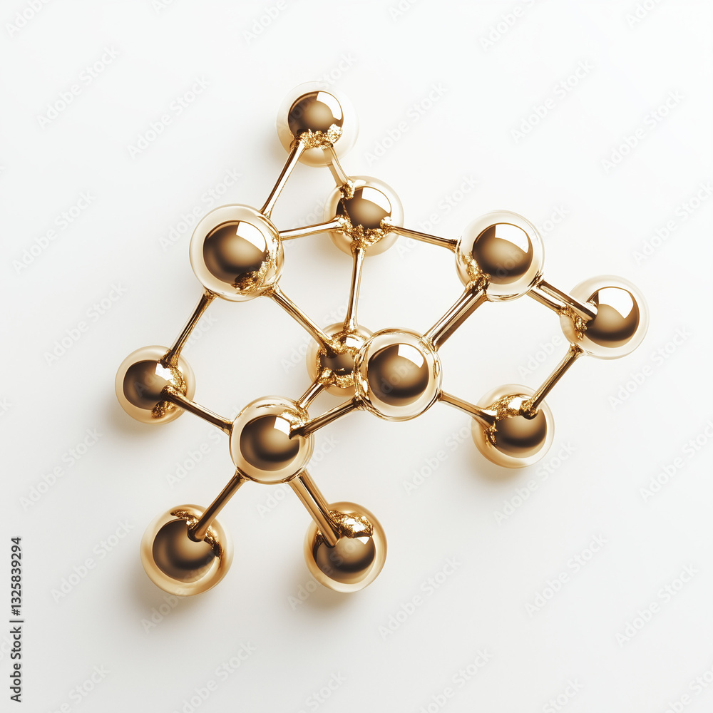 Fototapeta premium 3d render of molecule