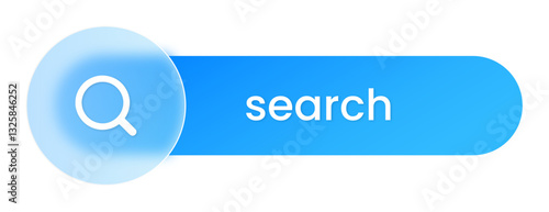 Search Business Infographic Template Frosted Glass Glasmorphism Style Eps	
