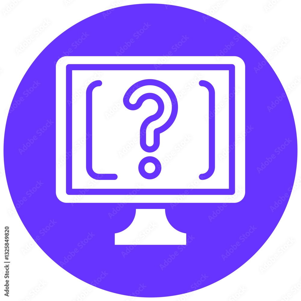 Vector Design Online Question Icon Style Vector Design Online Question Icon Style