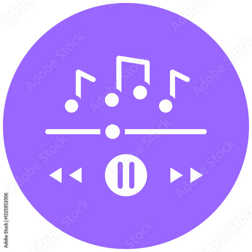 Vector Design Music Icon Style