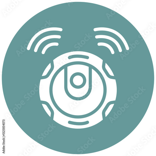 Vector Design Robotic Vaccum Icon Style