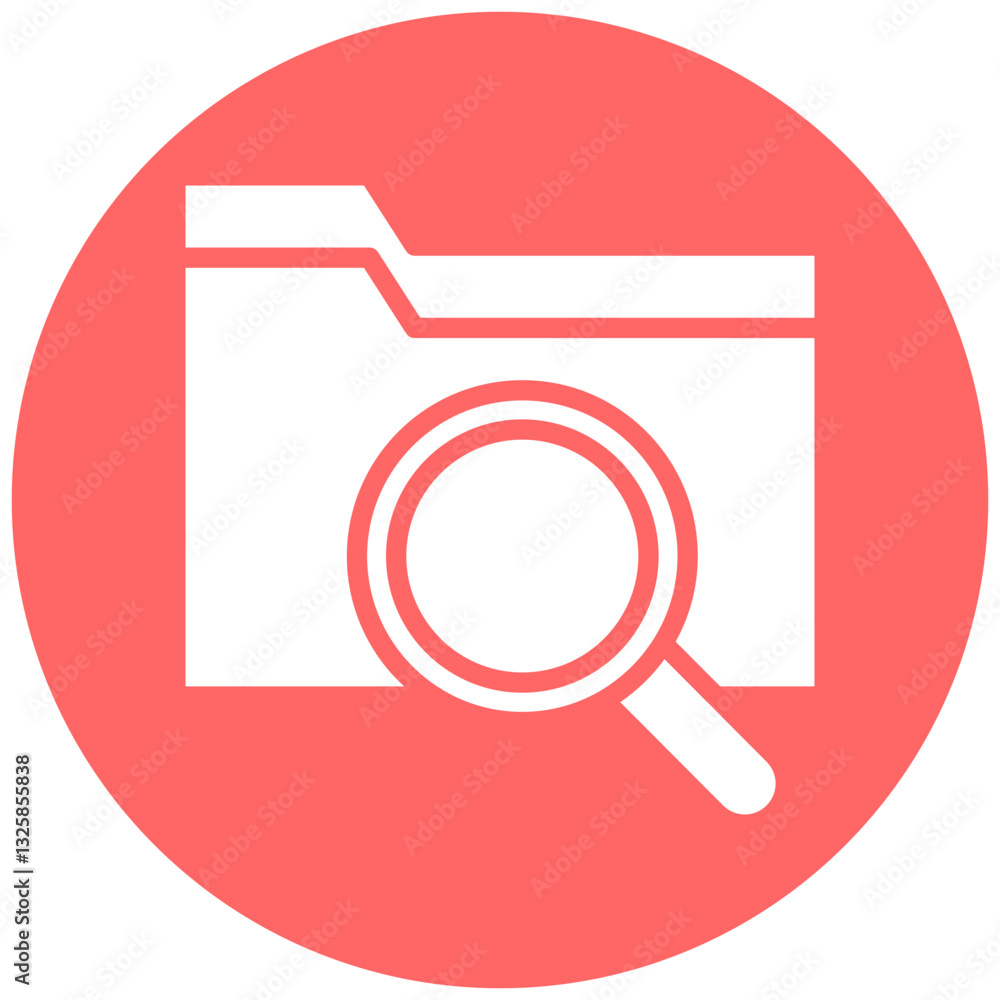 Vector Design Folder Search Icon Style Vector Design Folder Search Icon Style