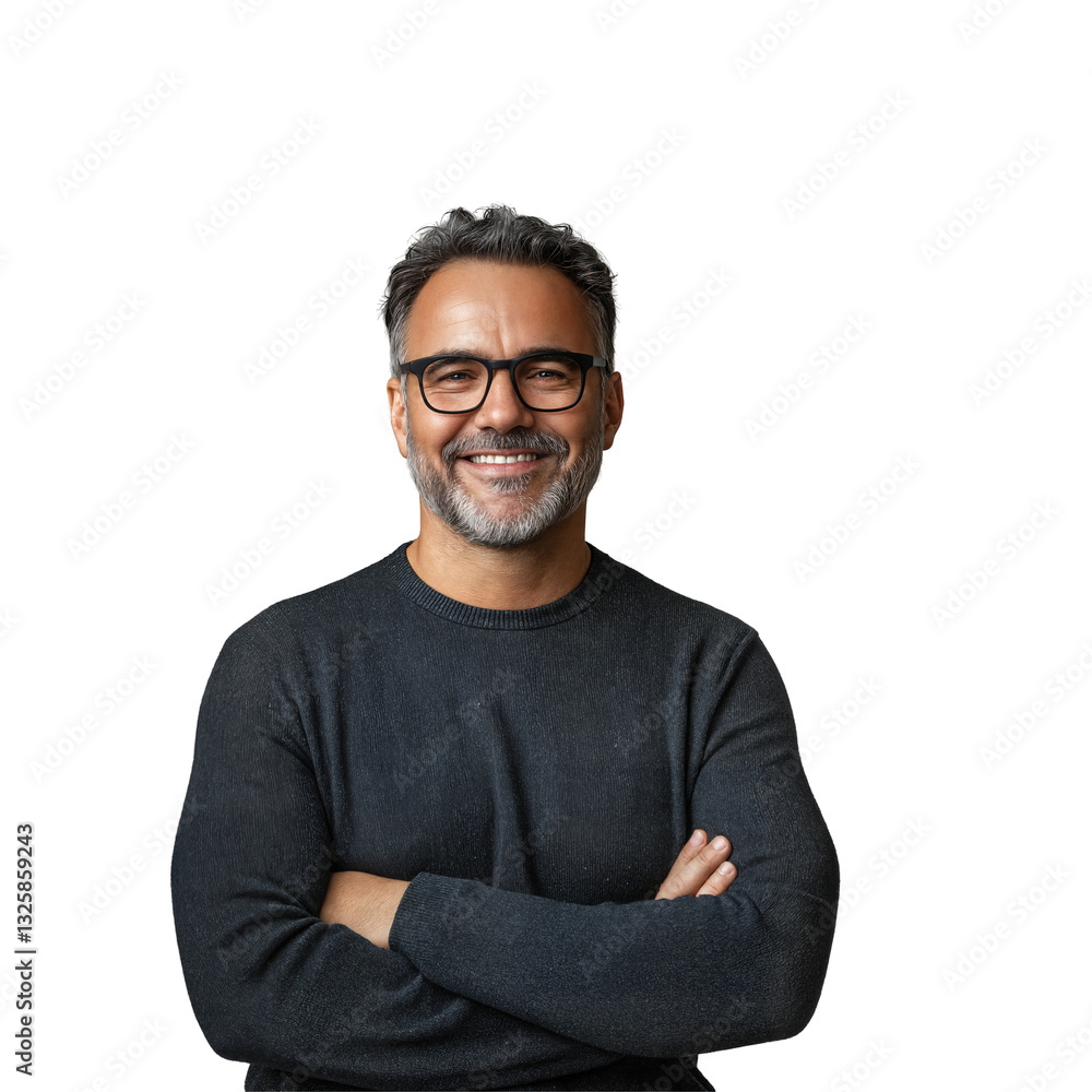 Man with Glasses and Dark Sweater Man with Glasses and Dark Sweater