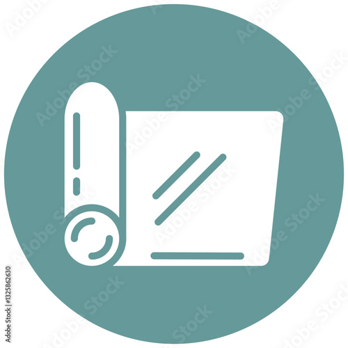 Yoga Mat Vector Design Icon Style