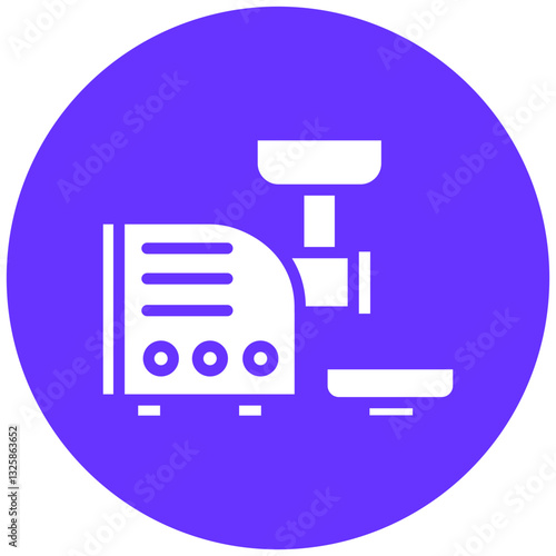 Vector Design Meat Grinder Icon Style