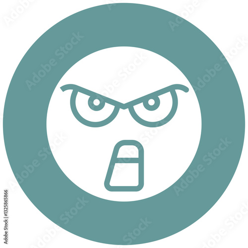 Vector Design Mad Icon Style