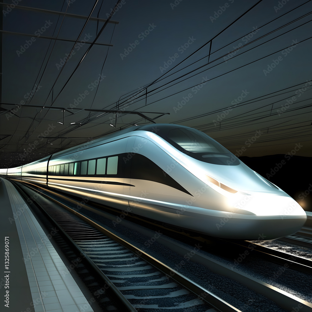 Fototapeta premium train on the railway