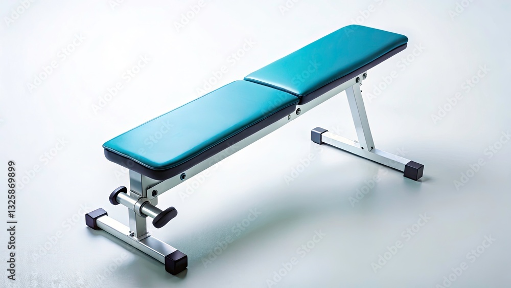 Bird's-Eye View Adjustable Bench: High-Angle Flat Lay Photography, Clean Studio Shot, Copy Space Bird's-Eye View Adjustable Bench: High-Angle Flat Lay Photography, Clean Studio Shot, Copy Space