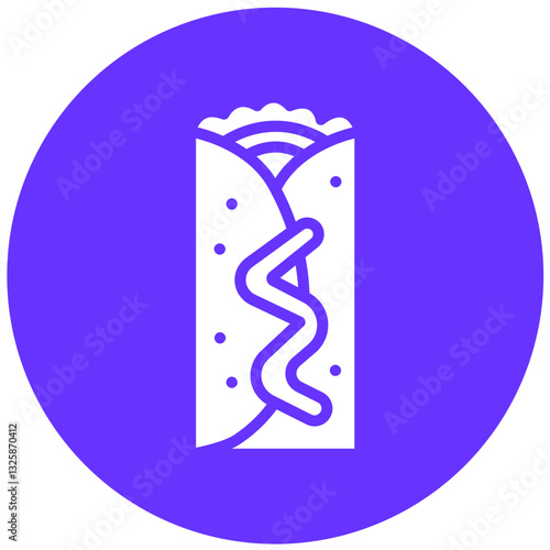 Vector Design Chimichanga Icon Style