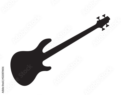 bass guitar silhouette