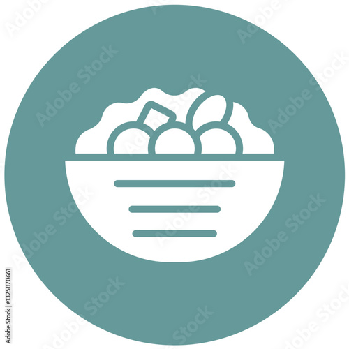 Vector Design Falafel Icon Style