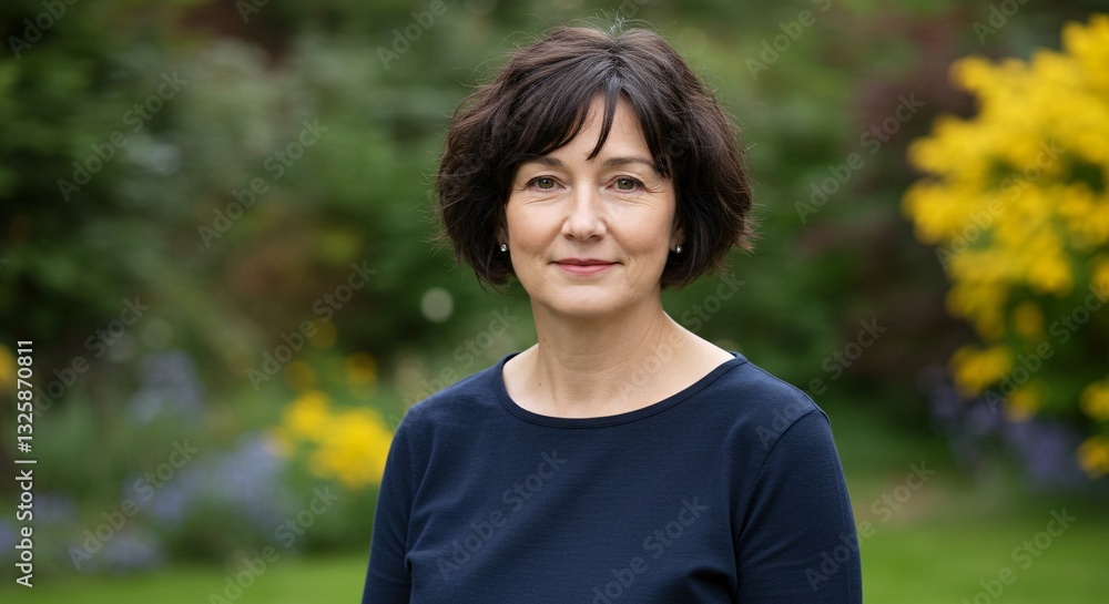 portrait of a middle-aged woman from United Kingdom portrait of a middle-aged woman from United Kingdom