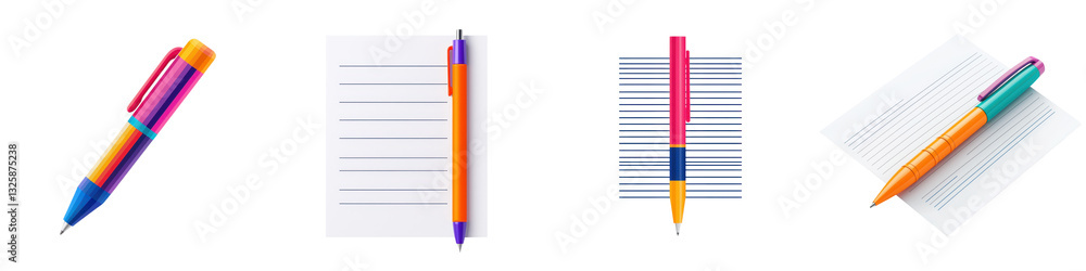 A collection of colorful and versatile stationery supplies including pens pencils notebooks and markers perfect for creative expression note taking and everyday productivity A collection of colorful and versatile stationery supplies including pens pencils notebooks and markers perfect for creative expression note taking and everyday productivity