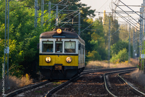 Obraz na płótnie Passenger train. w salonie
