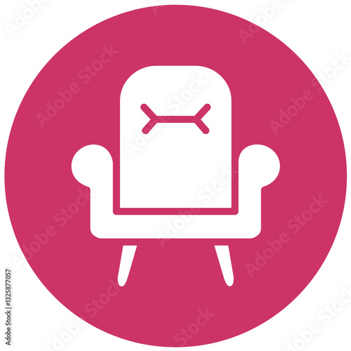 Vector Design Armchair Icon Style
