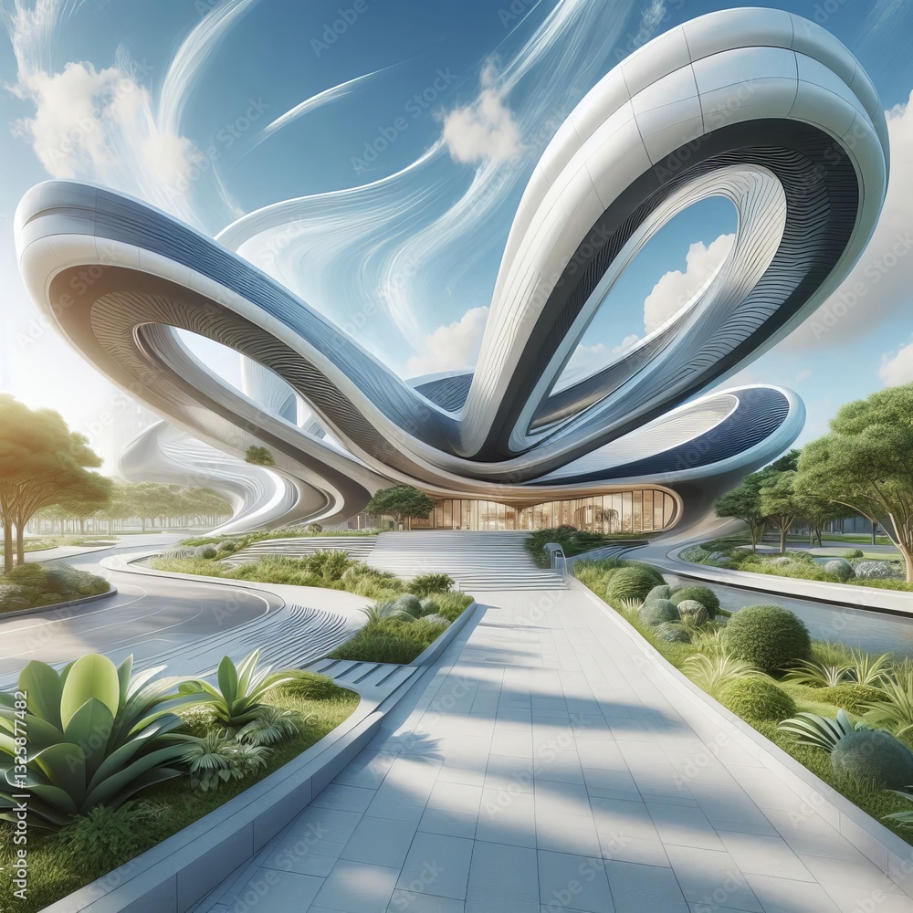 Fototapeta premium Futuristic Curves