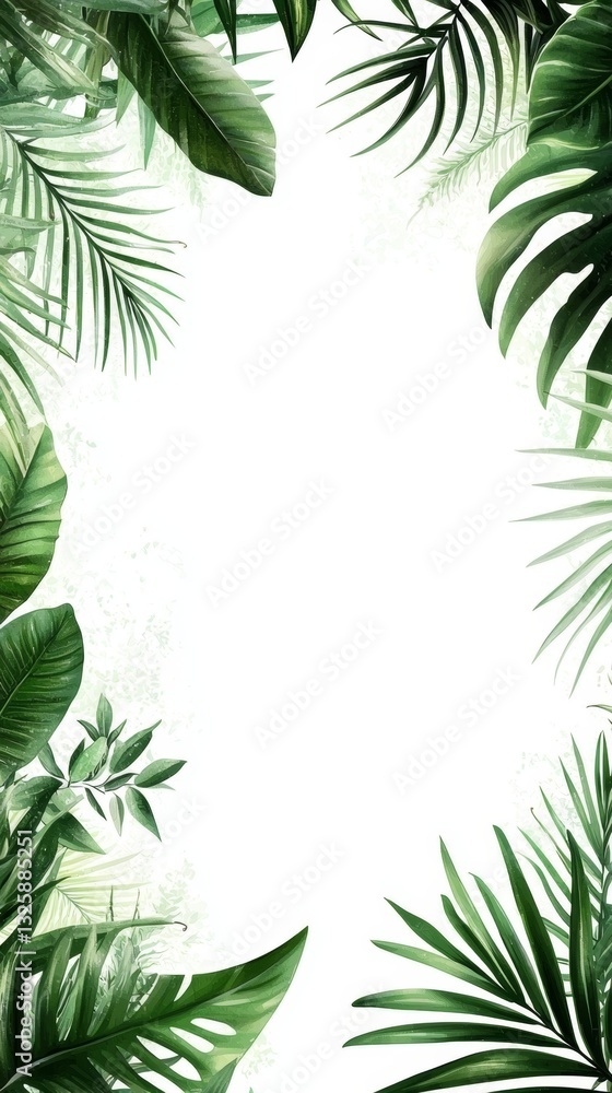 Fototapeta premium Use this palm leaves background to evoke a tropical paradise feel.