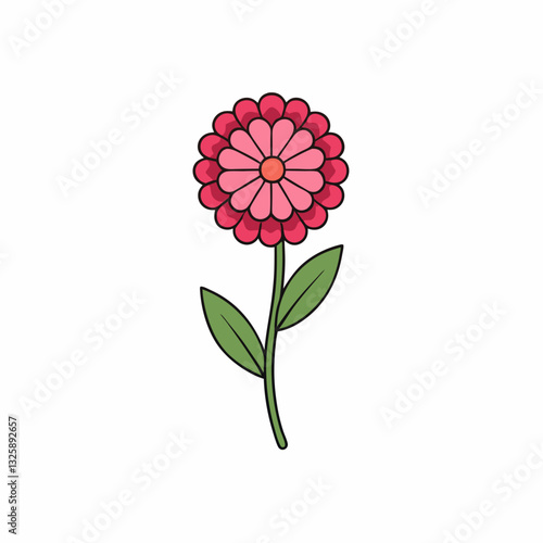 sea thrift flower isolated on white