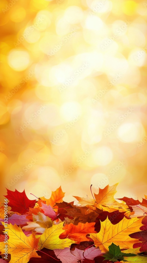 A beautiful collection of autumn leaves arranged on a wooden table surrounded by nature A beautiful collection of autumn leaves arranged on a wooden table surrounded by nature