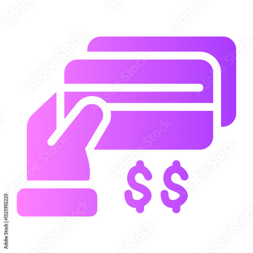 credit card Gradient icon