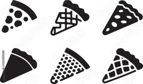 Pizza slice silhouette