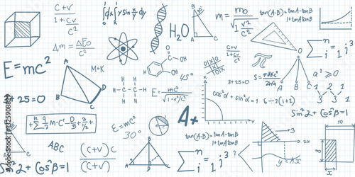 math symbols on board