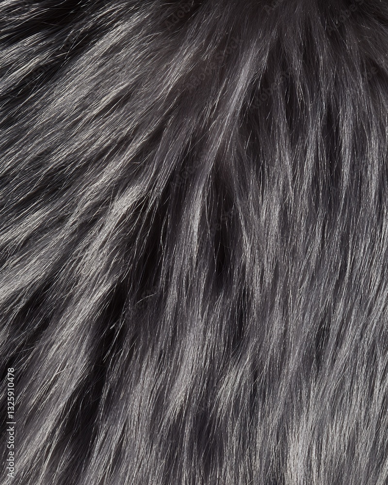 Dark Gray Fur Texture Seamless Pattern Background grey soft hair wool high plush style Dark Gray Fur Texture Seamless Pattern Background grey soft hair wool high plush style