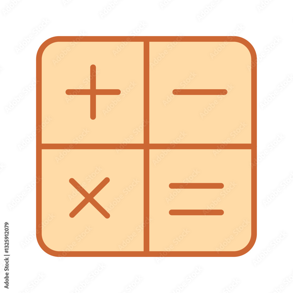 Obraz premium Math Symbols Vector Icon