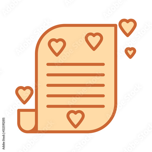 Romantic poem Vector Icon
