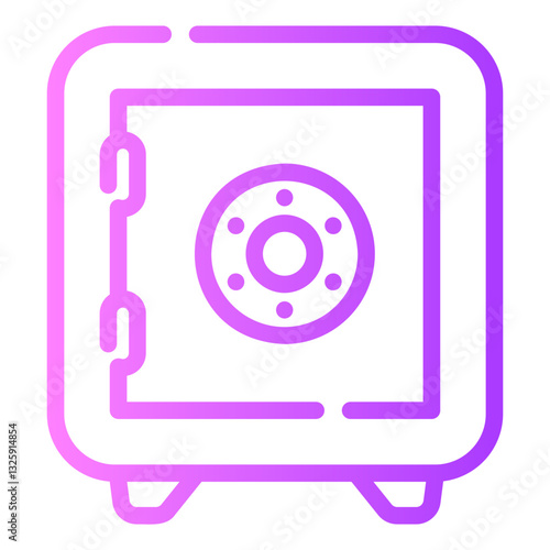 safebox Line Gradient Icon