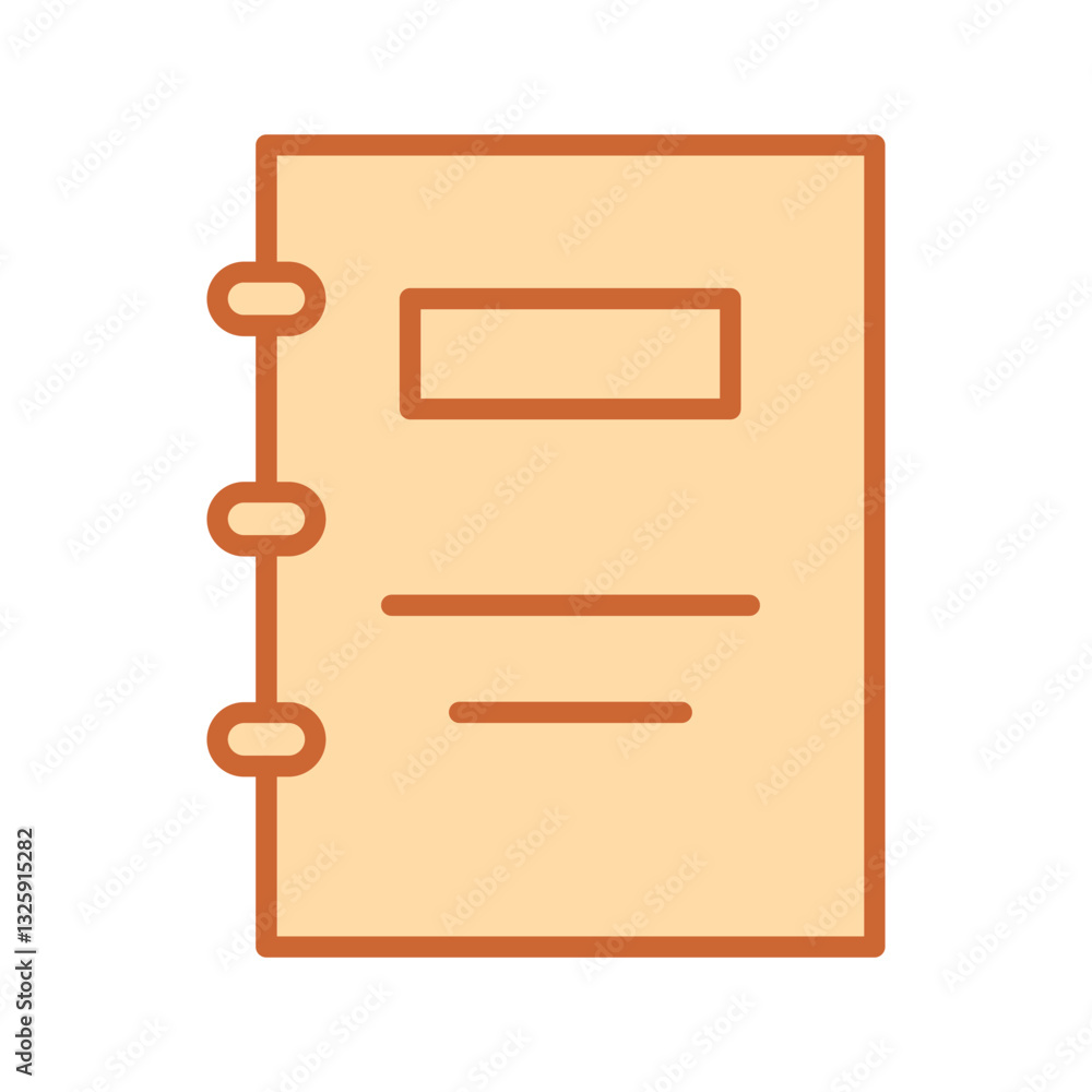 Obraz premium Notebook Vector Icon