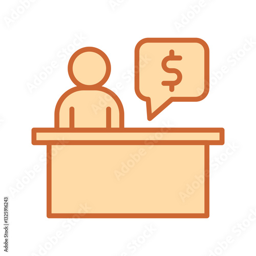 Fundraising Officer Vector Icon