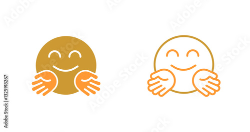 Hugging Face Icon Design