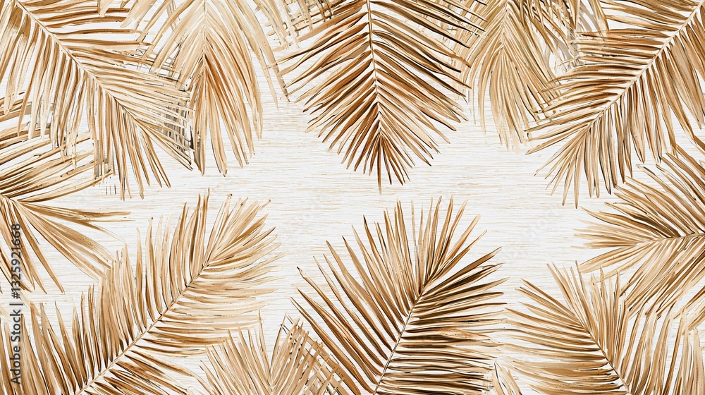 Intricately hand-woven palm leaf pattern highlights exquisite craftsmanship and texture, ideal for fashion, interior design, or eco-friendly products against a white background. Intricately hand-woven palm leaf pattern highlights exquisite craftsmanship and texture, ideal for fashion, interior design, or eco-friendly products against a white background.