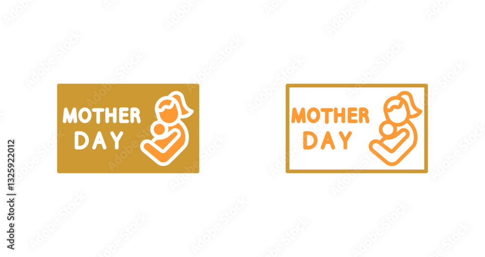Obraz premium Mother's Day Banner Icon Design
