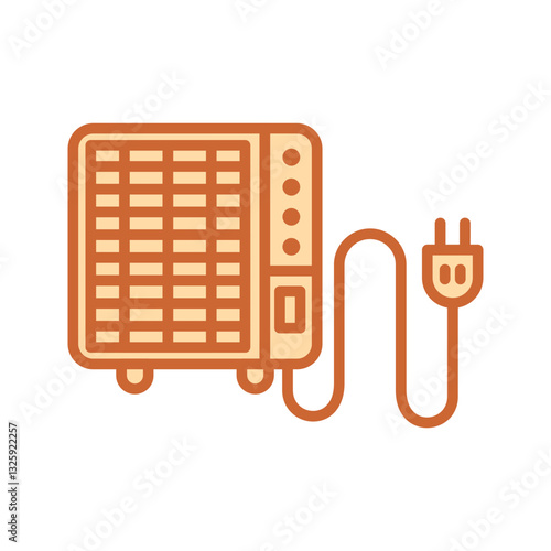 Portable heater Vector Icon