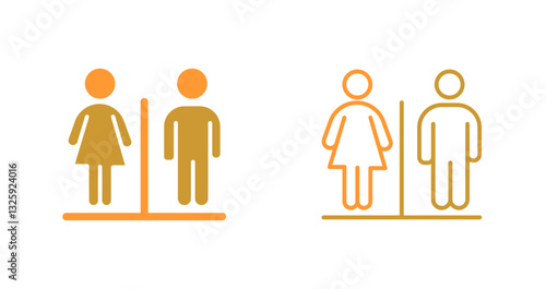 Restroom Sign Icon Design