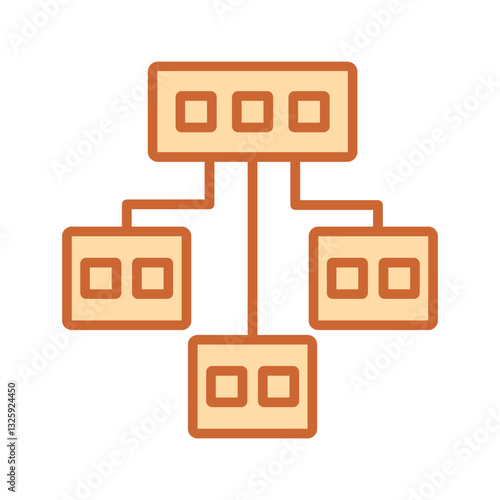 Network Virtualization Vector Icon
