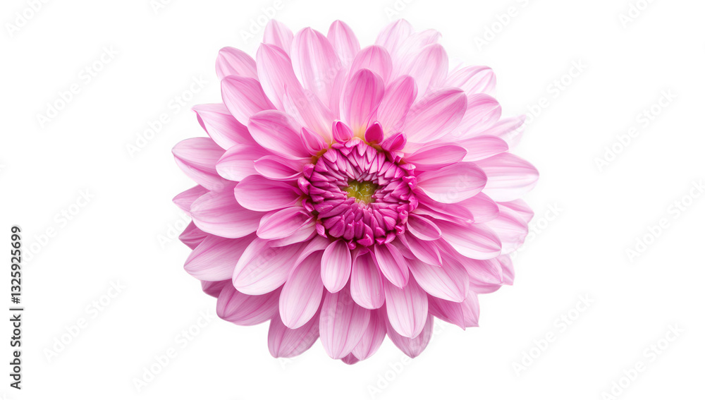 a vibrant pink flower with layered petals showcasing its intricate structure and natural beauty against a white background ideal for floral design decoration or nature-themed projects a vibrant pink flower with layered petals showcasing its intricate structure and natural beauty against a white background ideal for floral design decoration or nature-themed projects